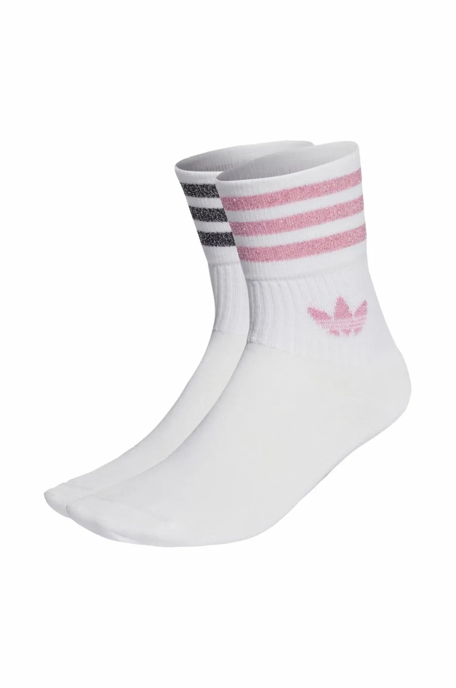 adidas Originals Strømper Mid-cut Glitter Crew Socks 2-pak^Børn Træningstøj