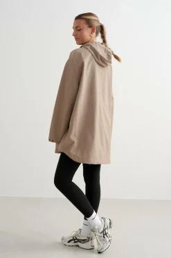 Discount Anorak Waterproof Oversized Anorak Dame Regntøj