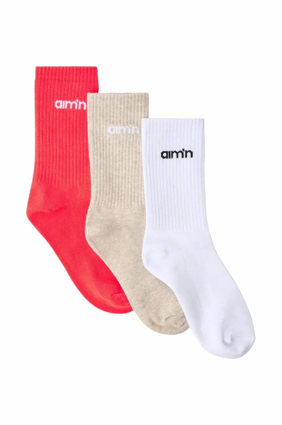 Aim'n Strømper Logo Socks 3-pak^Dame Strømper