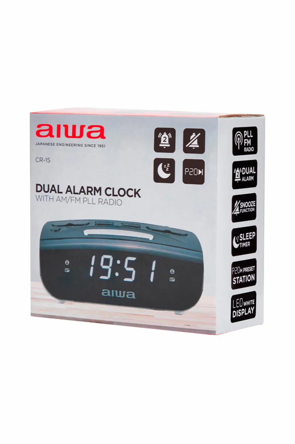 Discount Clockradio med dobbelt alarm Tv, Lyd & Det Smarte Hjem