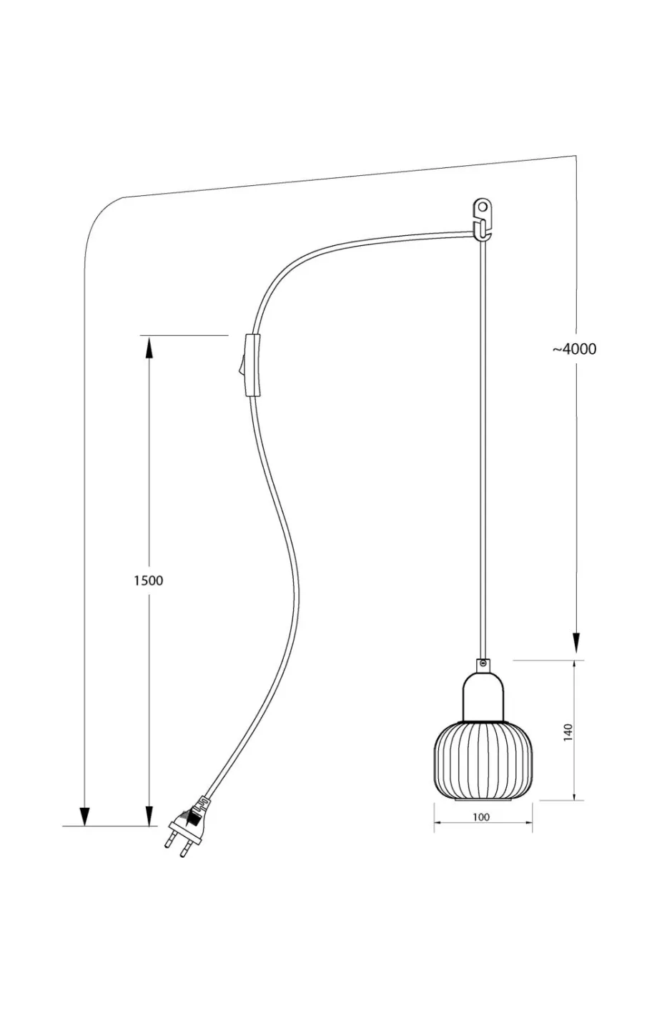 Aneta Lighting Pendel ELIN^ Pendler