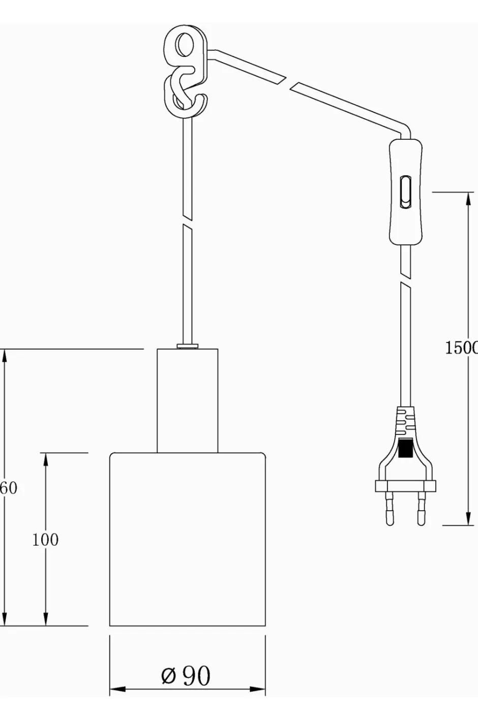 Aneta Lighting Pendel CYLINDER^ Pendler