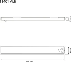 Aneta Lighting Skabslampe Vidi 40cm^ Genopladelige Lamper
