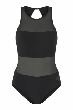 Arena Badedragt Women's Mesh Panels Swimsuit Vent Back^Dame Badetøj|Badetøj