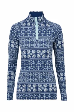 Clearance Underställströja Merino Dalecarlian Top Polo W Dame Skiundertøj|Skiundertøj