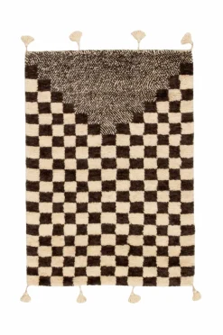 New Uldtæppe Berber Chess 130x185 cm Uldtæpper