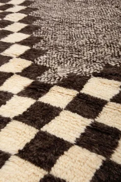 New Uldtæppe Berber Chess 205x306 cm Uldtæpper