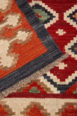 Bargi Uldtæppe Kelim Multi 205x303 cm^ Fladvævede Tæpper|Uldtæpper