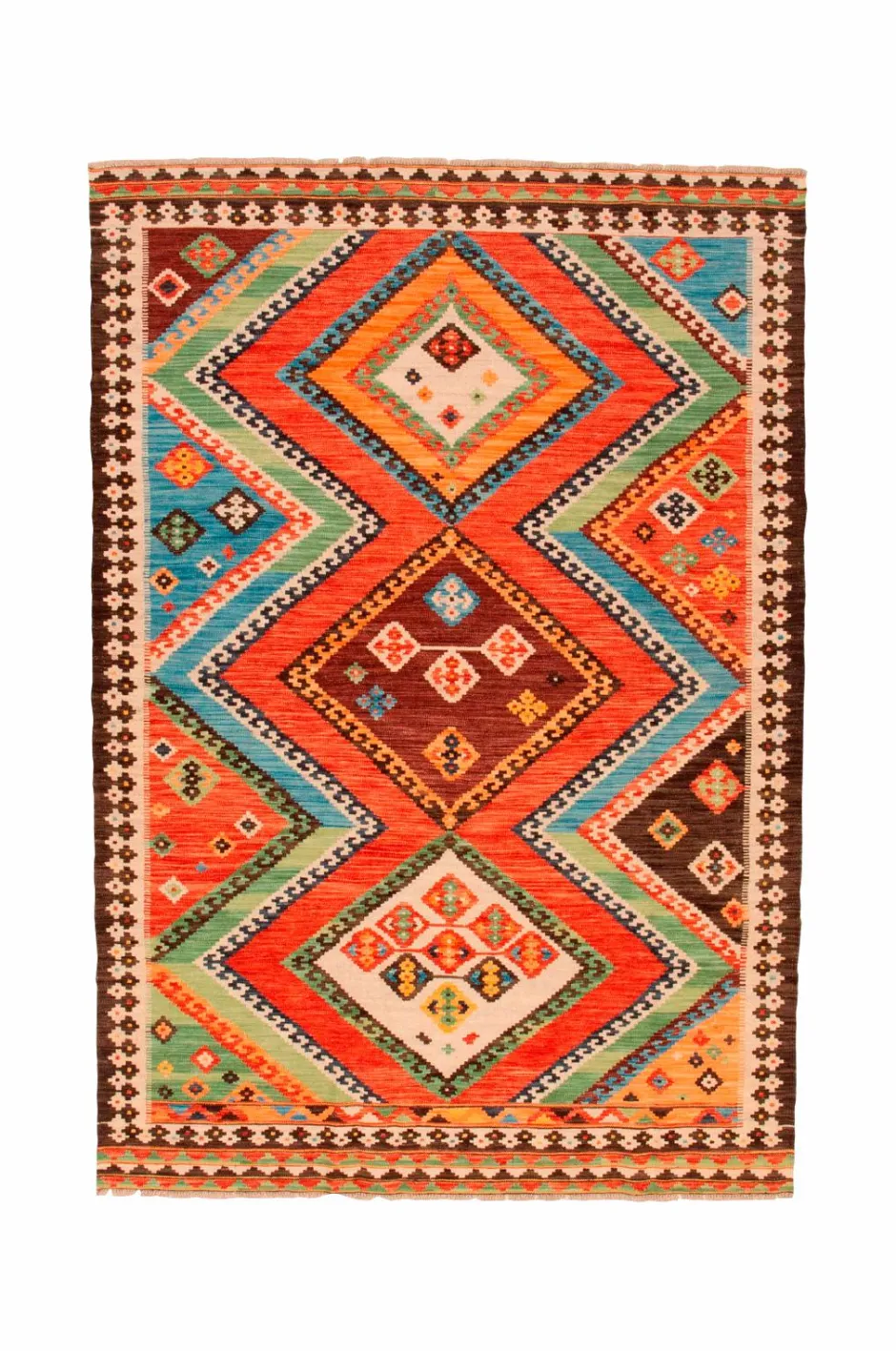 Clearance Uldtæppe Kelim 200x291 cm Uldtæpper|Fladvævede Tæpper
