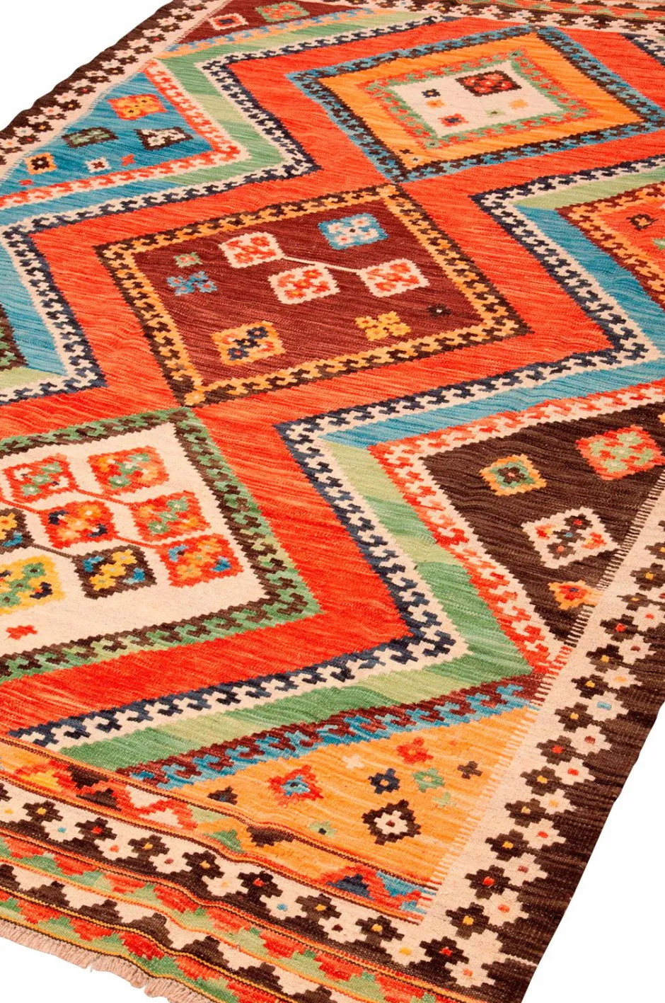Clearance Uldtæppe Kelim 200x291 cm Uldtæpper|Fladvævede Tæpper