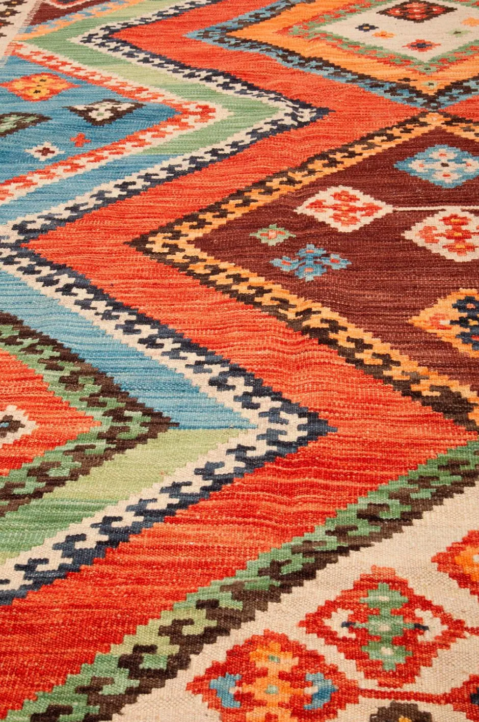 Clearance Uldtæppe Kelim 200x291 cm Uldtæpper|Fladvævede Tæpper