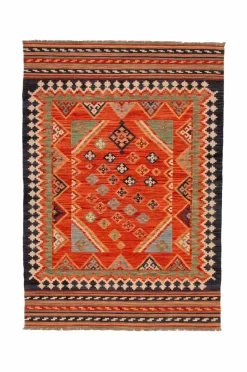 Sale Woolcarpet Kilim Multi 205x300 cm Uldtæpper|Fladvævede Tæpper