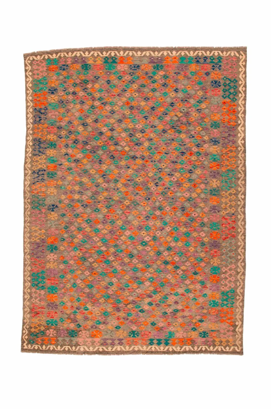 Bargi Woolcarpet Kilim 247x340 cm^ Uldtæpper|Fladvævede Tæpper