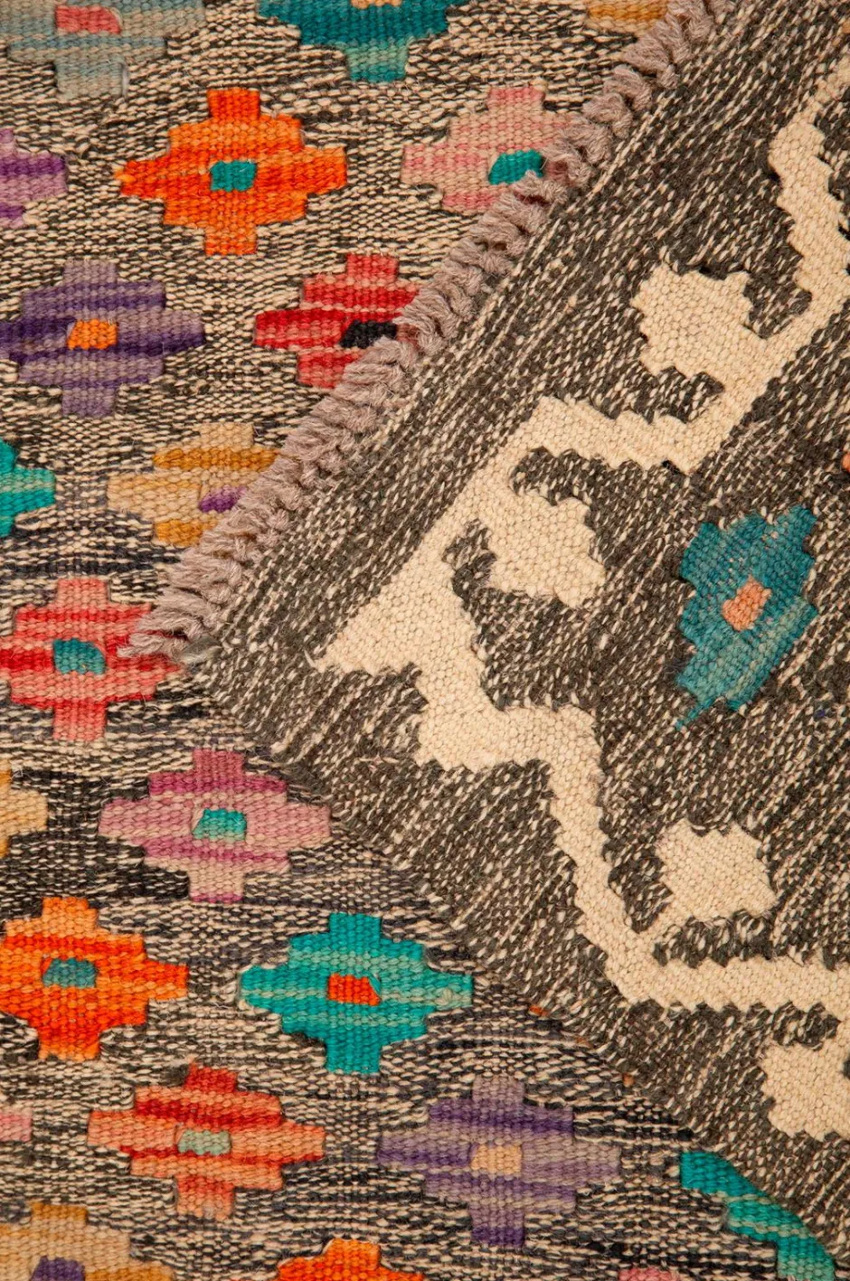 Bargi Woolcarpet Kilim 247x340 cm^ Uldtæpper|Fladvævede Tæpper