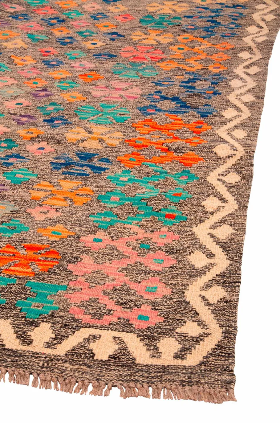 Bargi Woolcarpet Kilim 247x340 cm^ Uldtæpper|Fladvævede Tæpper