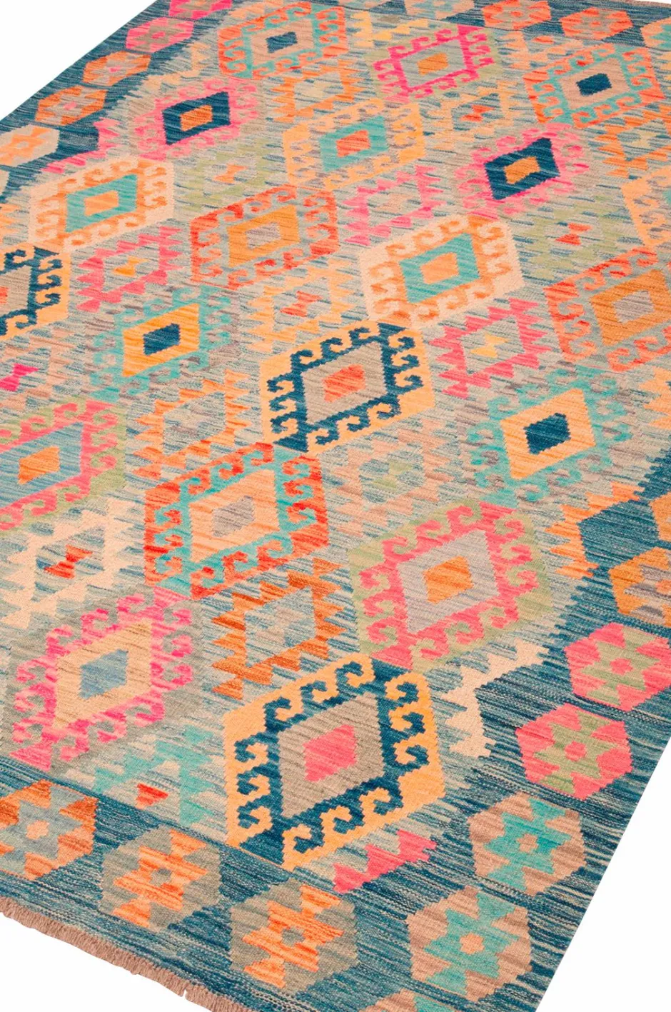 Bargi Woolcarpet Kilim 181x246 cm^ Uldtæpper|Fladvævede Tæpper