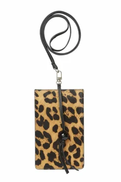 Clearance Mobiltaske Leopa Leather Dame Tasker