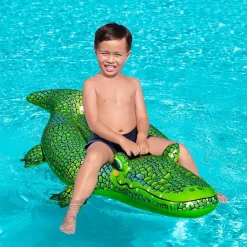 Outlet Bademadras Buddy Crocodile Ride-on 1.52m x 71cm Børn Børnebøger|Autot & Muut Ajoneuvot