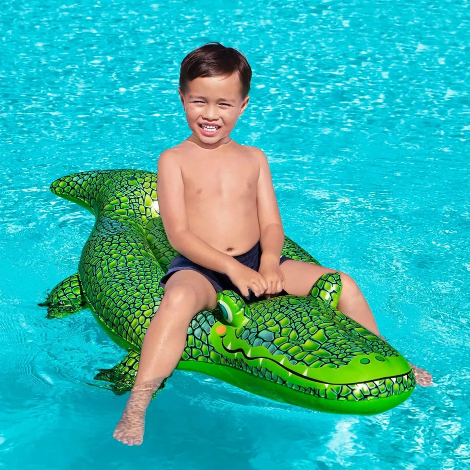 Outlet Bademadras Buddy Crocodile Ride-on 1.52m x 71cm Børn Børnebøger|Autot & Muut Ajoneuvot