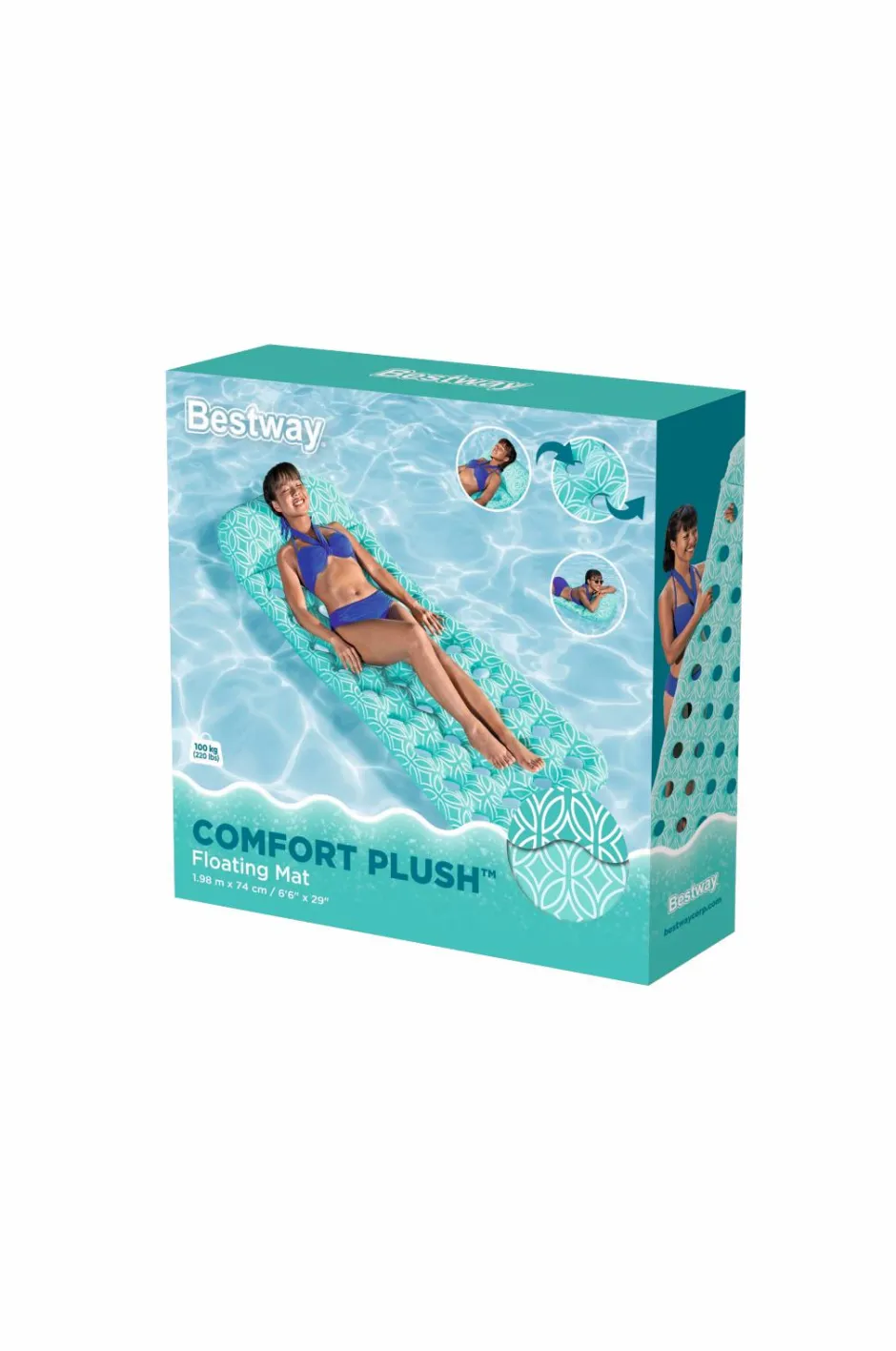Bestway Luftmadras Comfort Plush 198 x 74 cm^Børn Børnebøger|Autot & Muut Ajoneuvot