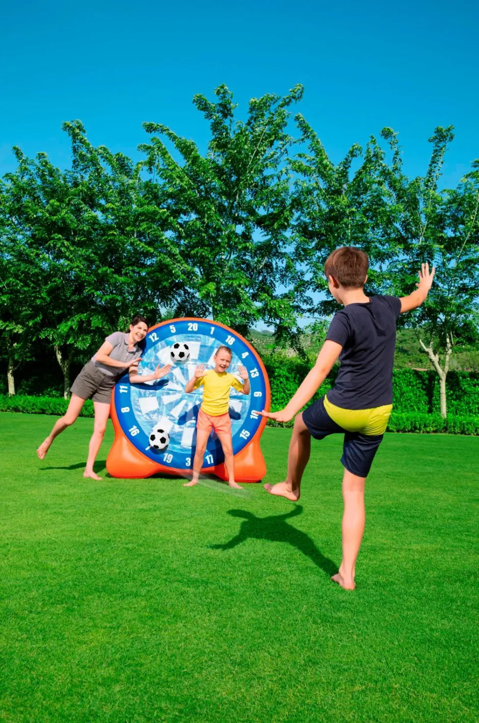 Bestway Oppustelig Fodbolddart 157 x 107 x 157 cm^Børn Børnebøger|Autot & Muut Ajoneuvot