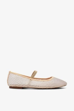 Bianco Ballerinasko biaLilja Mesh Ballerina^Dame Ballerinasko