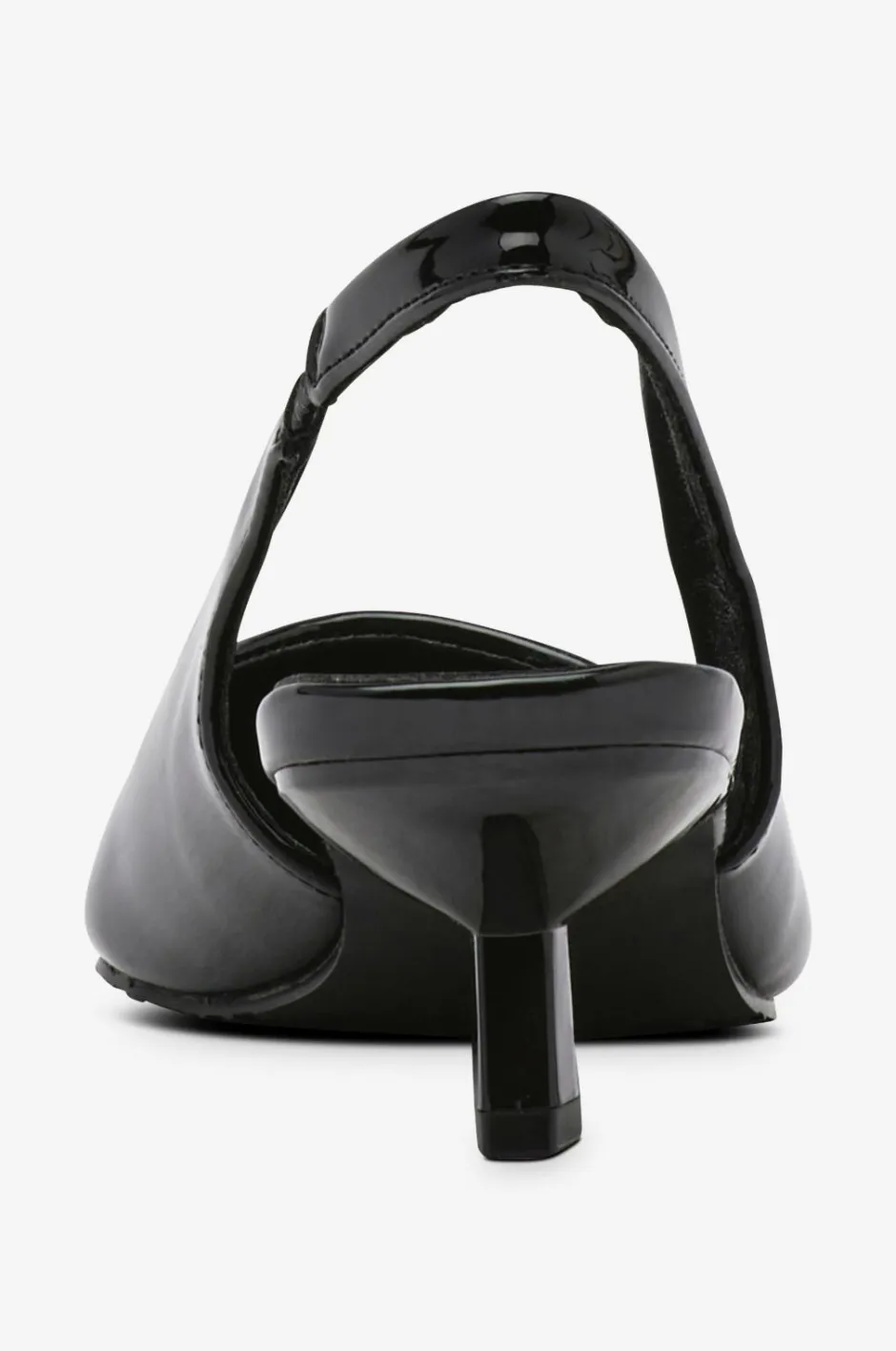 Bianco Højhælet sko biaKristin Kitten Heel Slingback Metal Toecap Patent^Dame Højhælede Sko