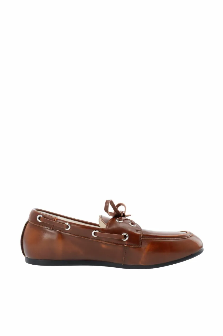 Bianco Loafers Biamarlene Boat Shoe Leather^Dame Loafers