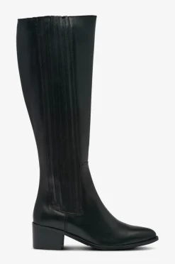Clearance Støvler Biacarol Chelsea Knee High Boot Smooth Leather Dame Støvler