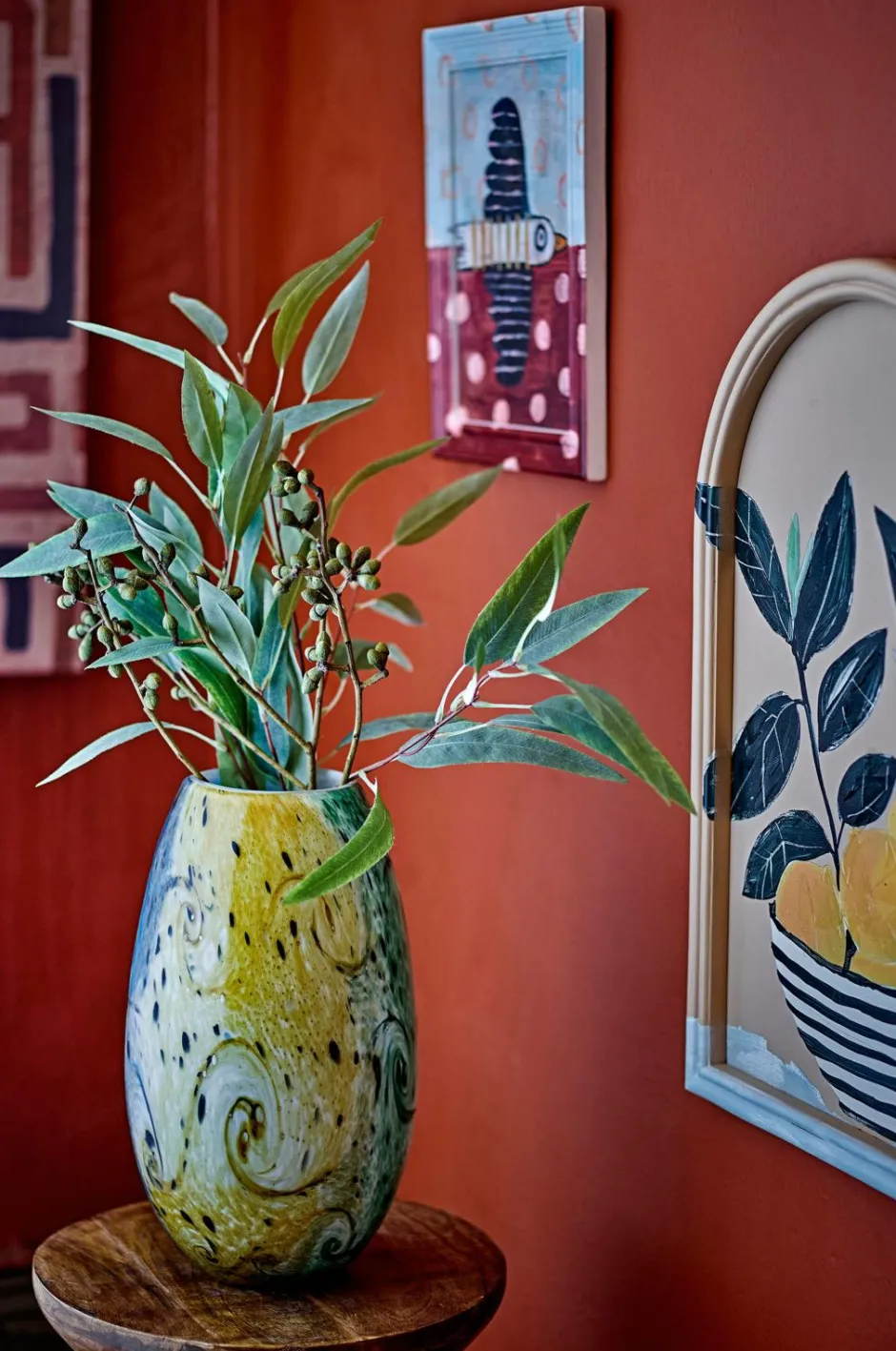 Bloomingville Limone Illustration m/ramme^ Posters & Billeder