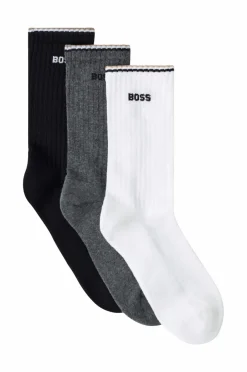 BOSS Strømper 3P QS Rib Stripe CC 3-pak^ Undertøj