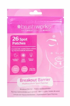 Brushworks Breakout Barrier Hydrocolloid Spot Patches - 26 Pieces^Dame Håraccessories|Håraccessories
