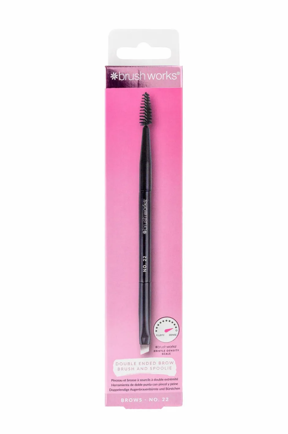 Brushworks No. 22 Double Ended Brow Brush And Spoolie^ Makeupbørster