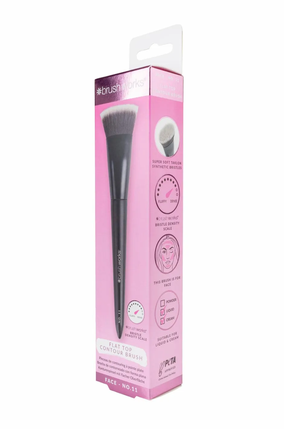 Brushworks No. 11 Flat Top Contour Brush^ Makeupbørster