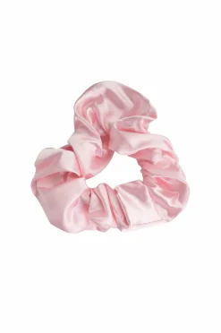 Brushworks Pink & White Satin Scrunchies 3 Pcs^Dame Håraccessories|Håraccessories