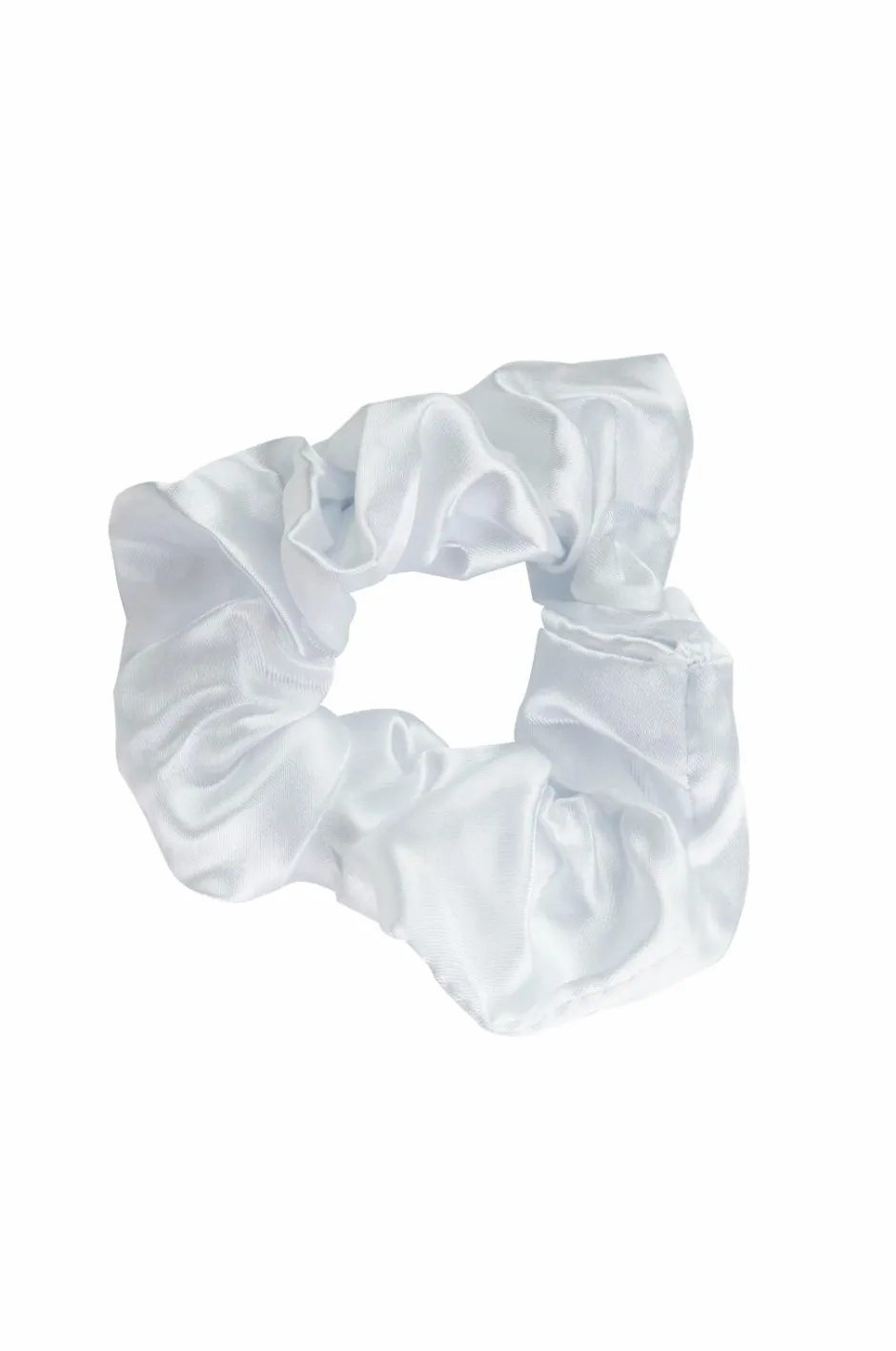 Brushworks Pink & White Satin Scrunchies 3 Pcs^Dame Håraccessories|Håraccessories