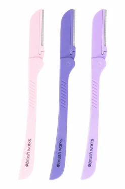 Brushworks Precision Eyebrow Razor 3-pak^ Makeup-Tilbehør