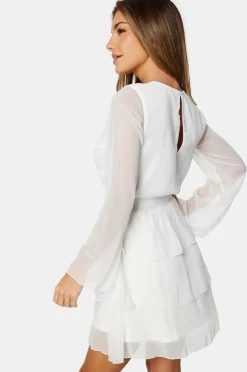 Bubbleroom Kjole Frill Chiffon^Dame Kjoler