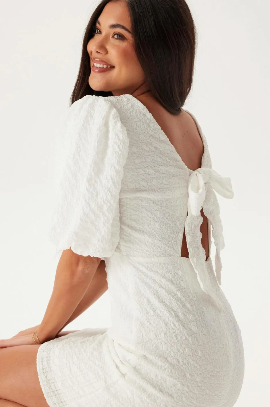 Best Kjole Structured Bow Dame Kjoler