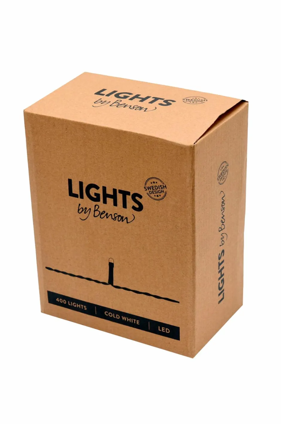 by Benson Lyskæde med 400 små LED-lys, indendørs/udendørs^ Lyskæder