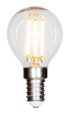 By Rydéns Filament dekorationspære, LED dæmpbar globe, E14, 4W, Ø 45 mm klar^ Lyskilder