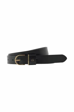 Hot Bælte CK Metal Loop Round Buckle Dame Bælter