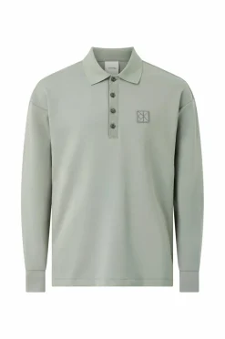 Hot Sweatshirt LS Double Face Rib Polo Sweatshirts & Hoodies