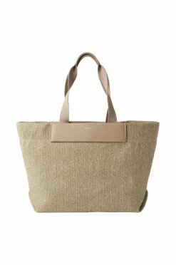 Sale Taske CK Raffia Large Shopper Dame Tasker