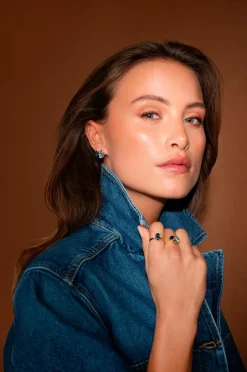 Caroline Svedbom Øreringe Ana Earrings Rhodium^Dame Smykker