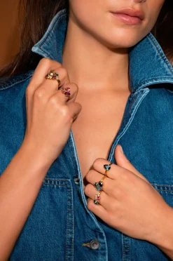 Clearance Ring Stardust Gold Dame Smykker