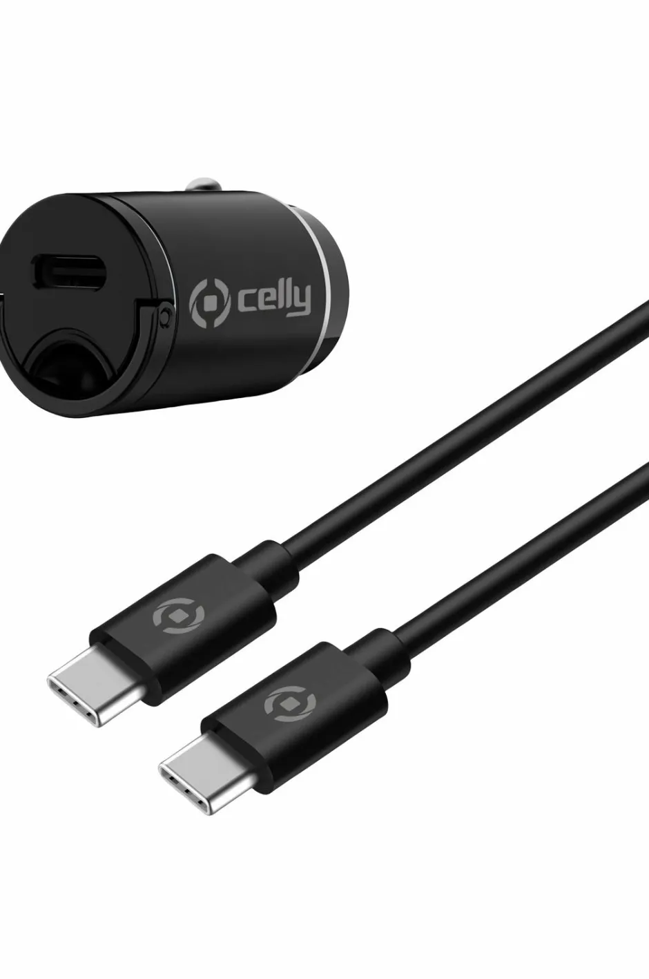 Clearance Biloplader Mini USB-C PD 20W + USB-C til USB-C-kabel Mobiltelefoner, Tablets & Tilbehør