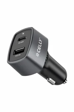 New Biloplader 1xusb-c PD 1xusb-a 65w Mobiltelefoner, Tablets & Tilbehør