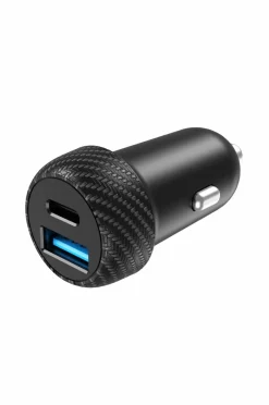 Outlet Biloplader 1xusb-c PD 1xusb-a 35w Mobiltelefoner, Tablets & Tilbehør