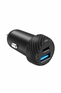 Outlet Biloplader 1xusb-c PD 1xusb-a 35w Mobiltelefoner, Tablets & Tilbehør